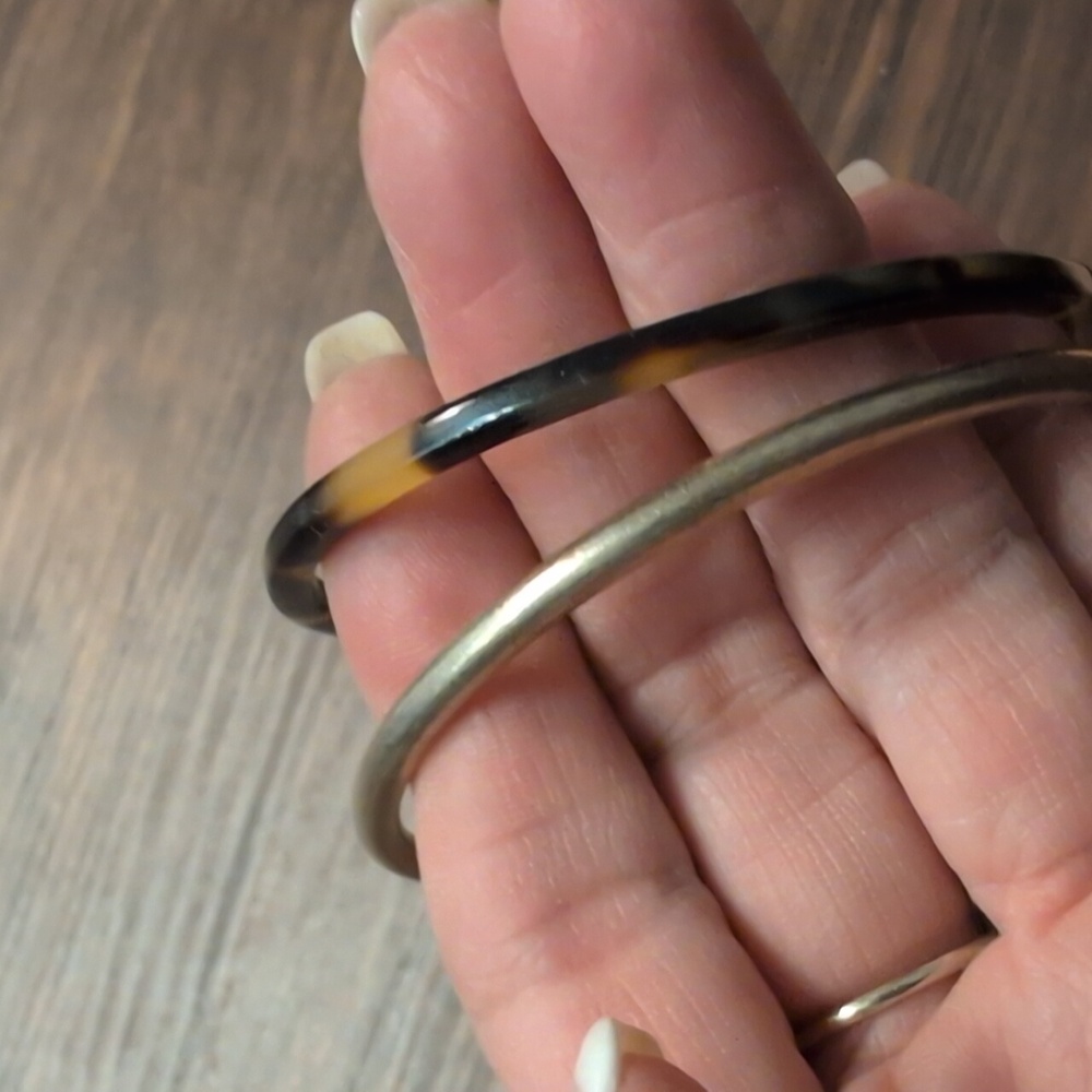 Source Unknown Tortoiseshell And Silver Bracelet … - image 3